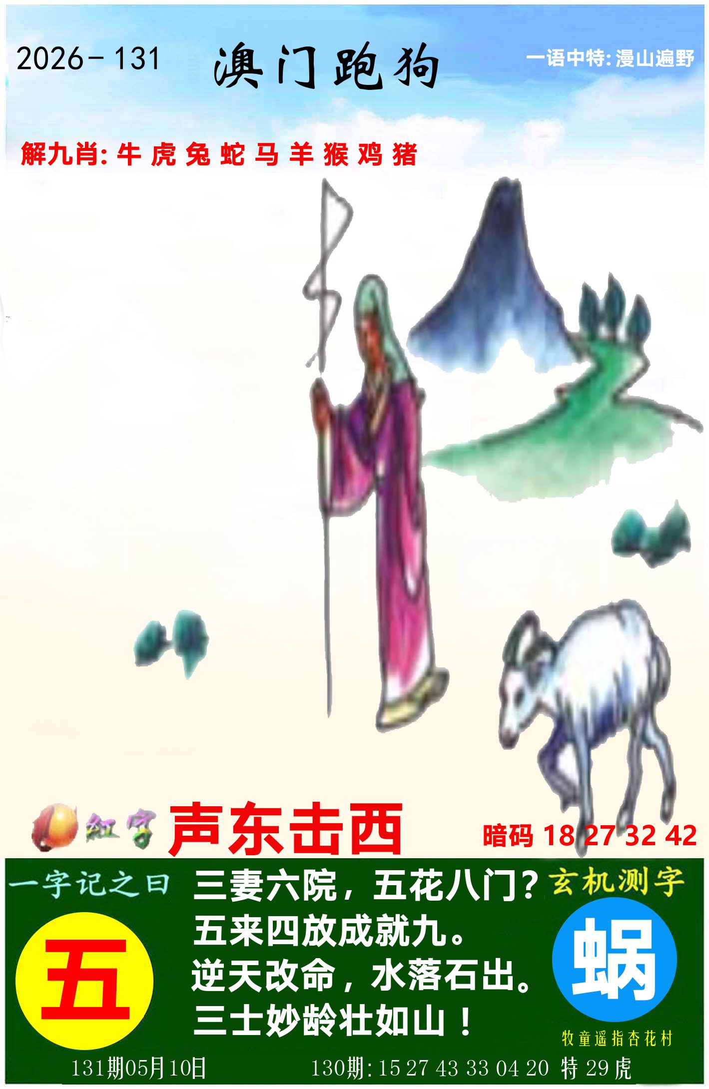 澳门跑狗图 第131期