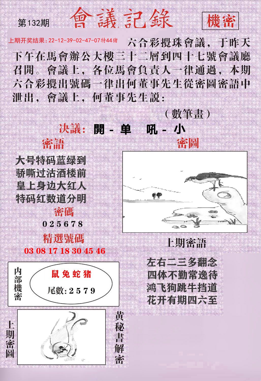 会议记录 第132期