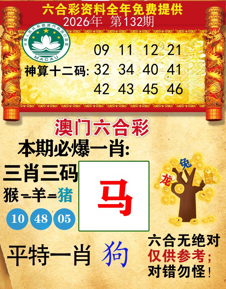 澳门必爆 第132期