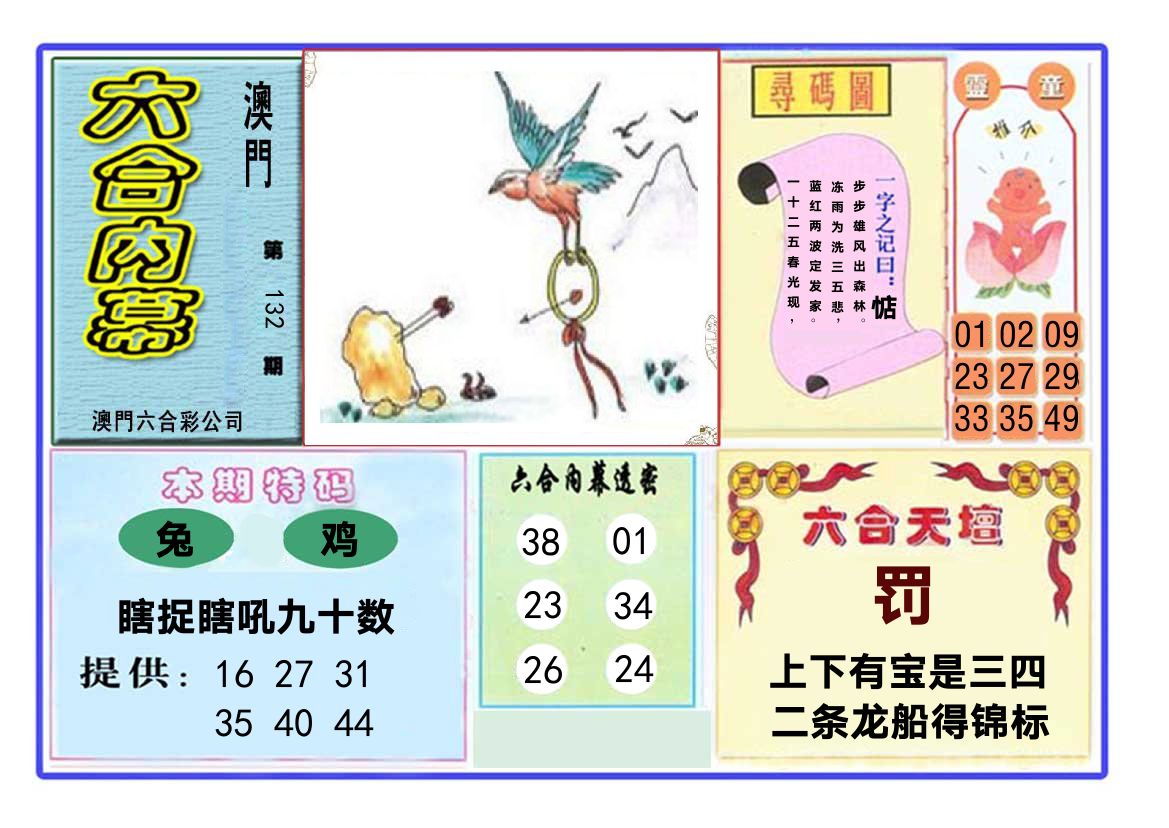 六合内幕 第132期