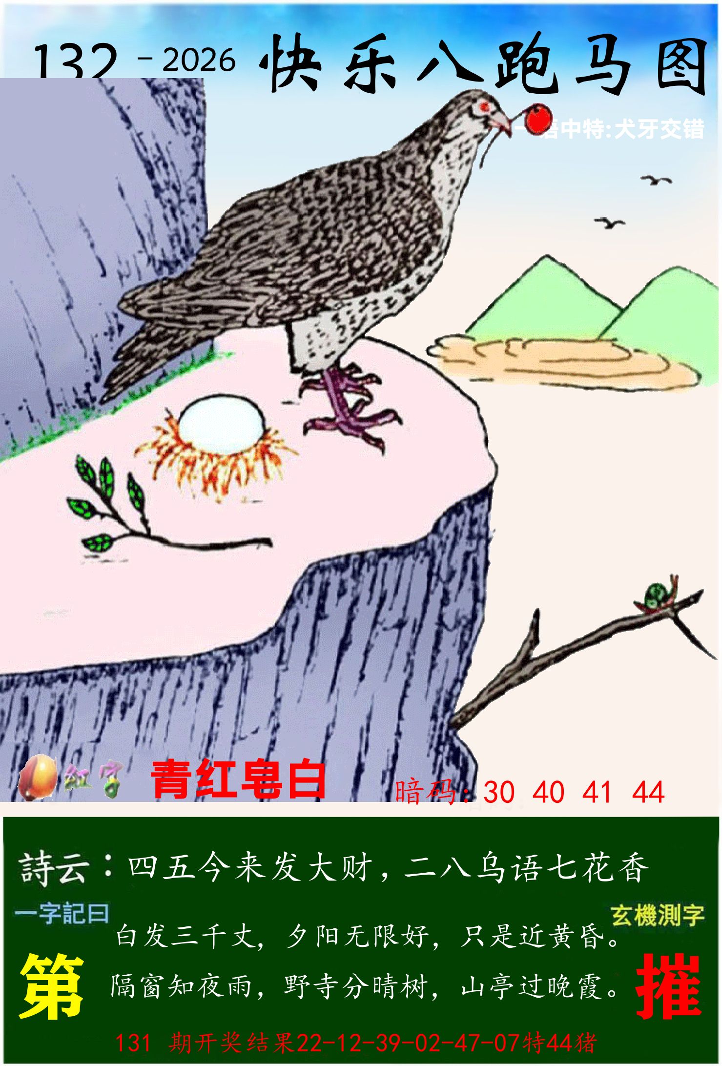 澳门跑马 第132期