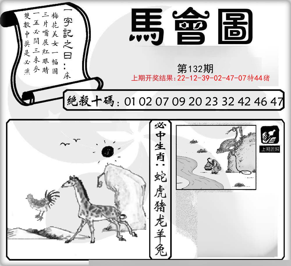 马会图 第132期