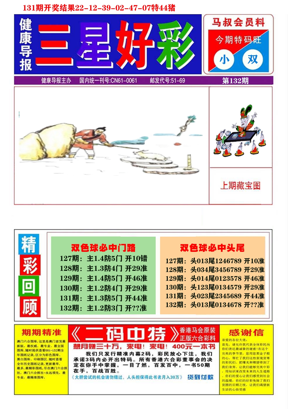 澳门三星好彩A 第132期