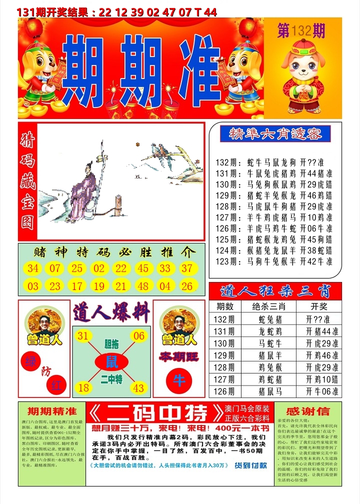 澳门期期准A 第132期