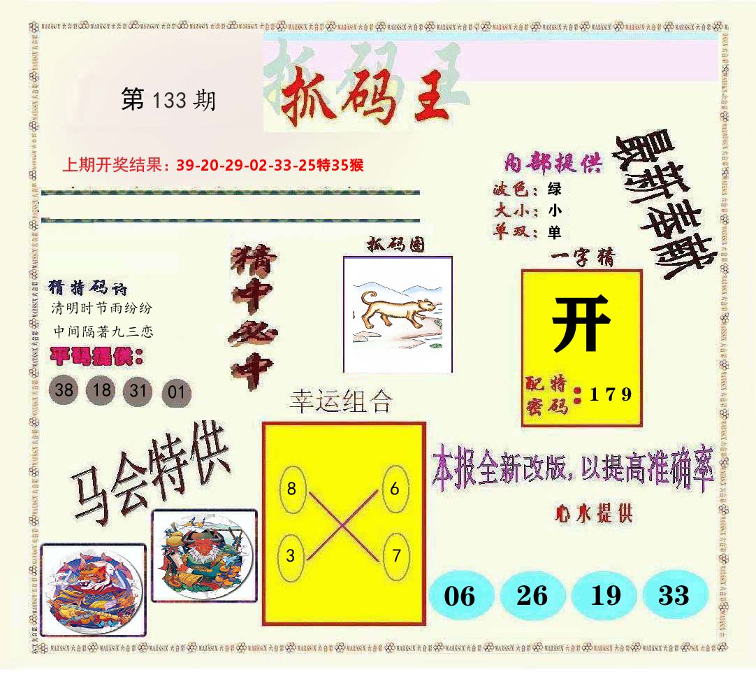 抓码王 第133期