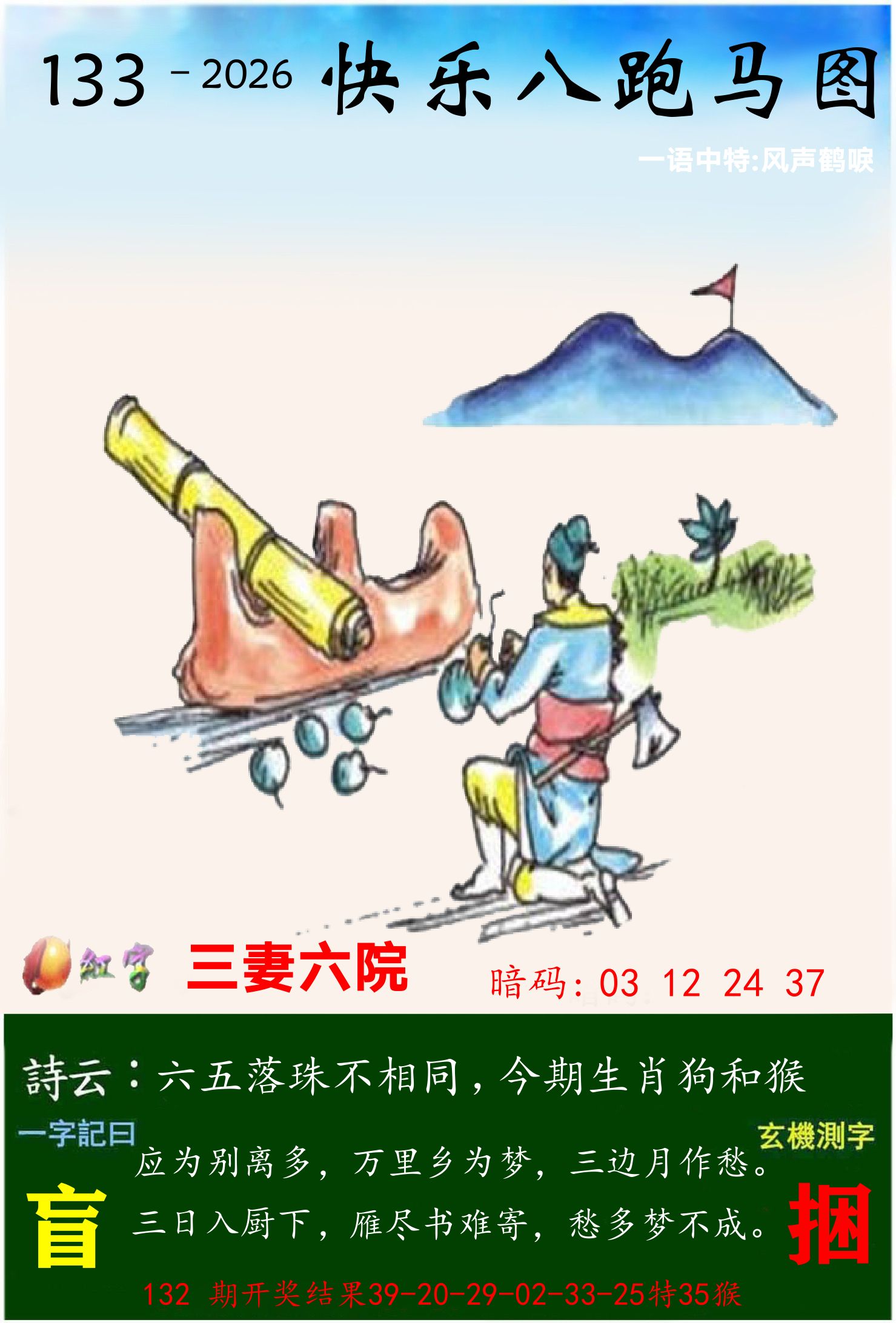 澳门跑马 第133期