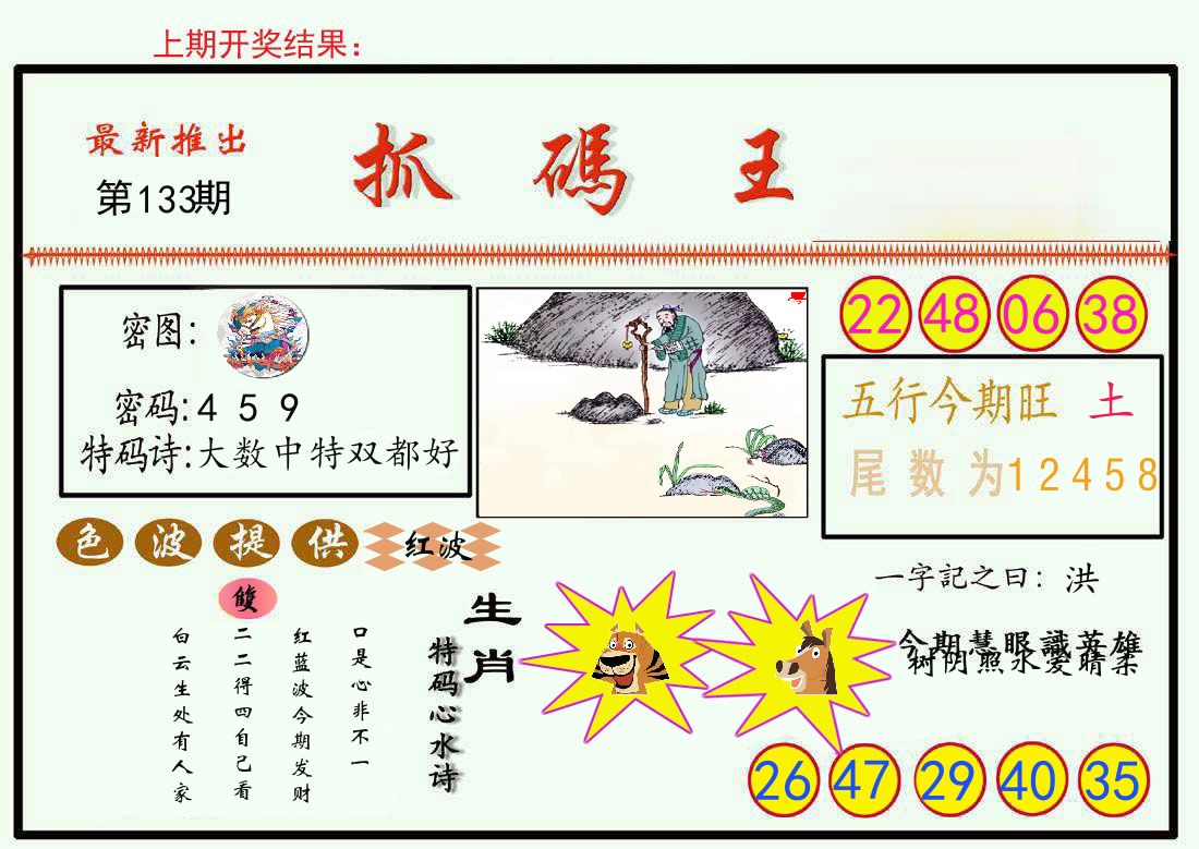 最新抓码王 第133期