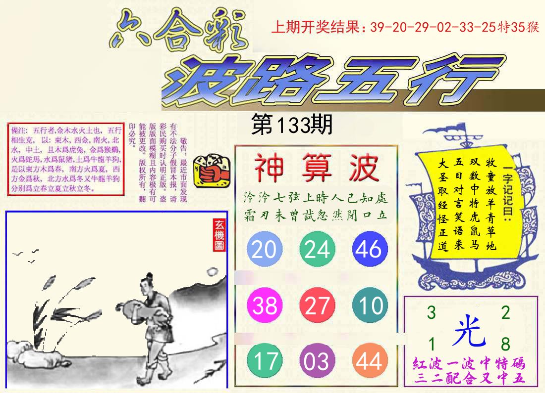 波路五行 第133期