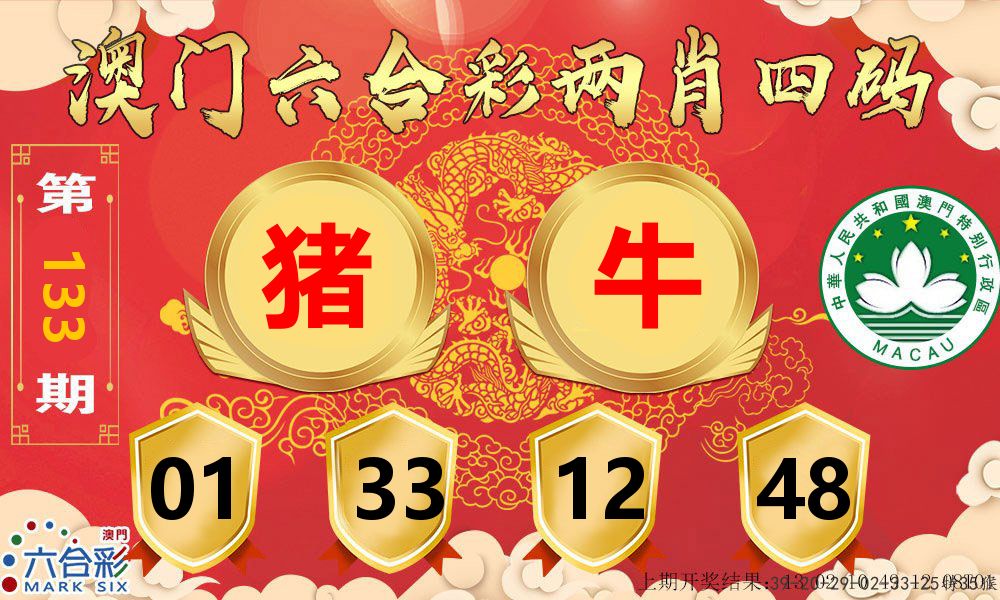 澳门两肖四码 第133期