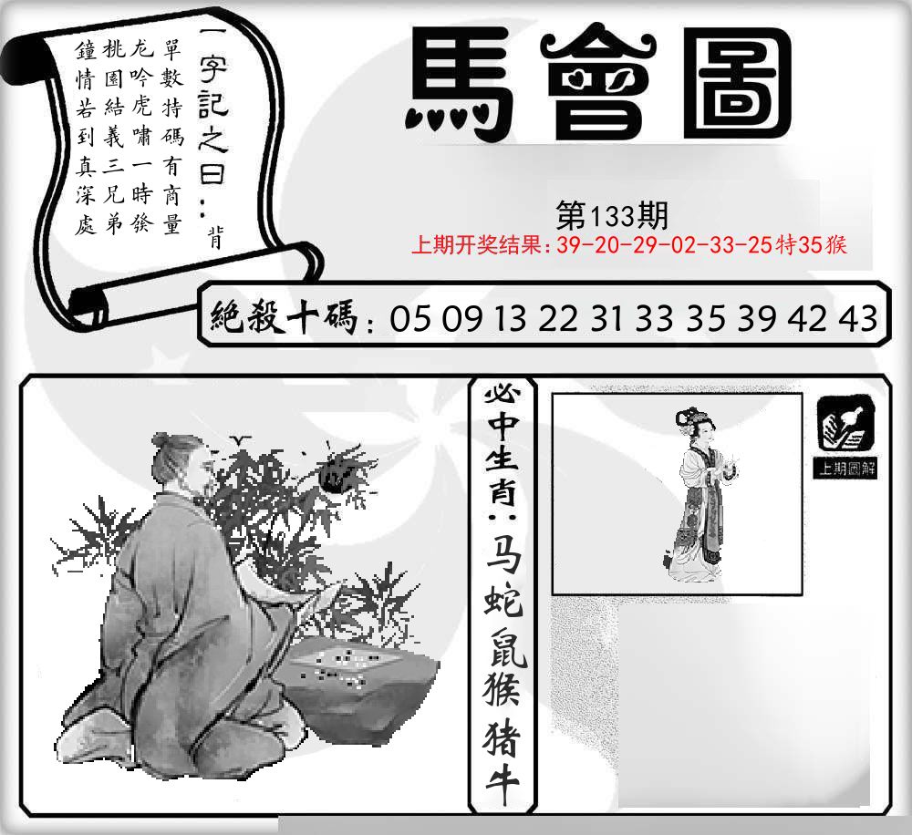 马会图 第133期