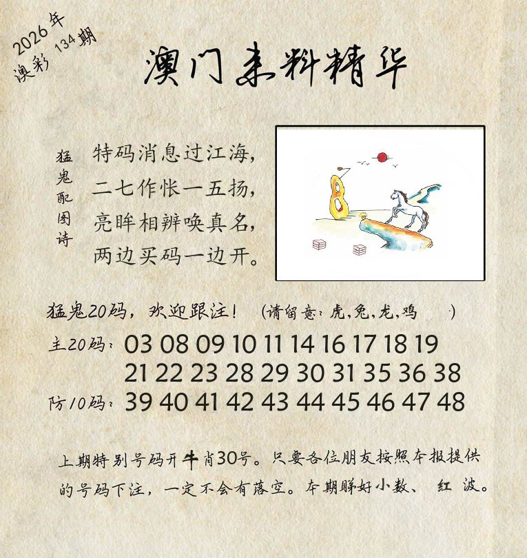 精华来料 第134期