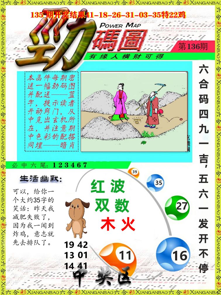 劲码图 第136期