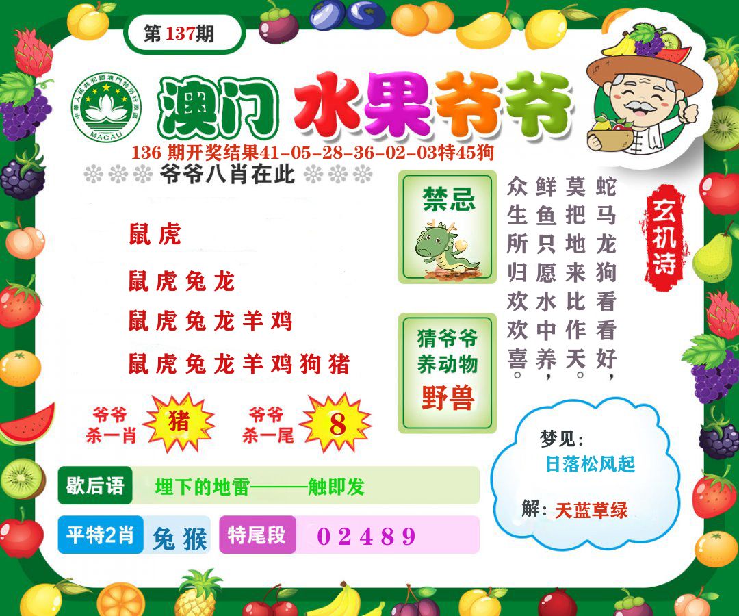 澳门水果爷爷 第137期
