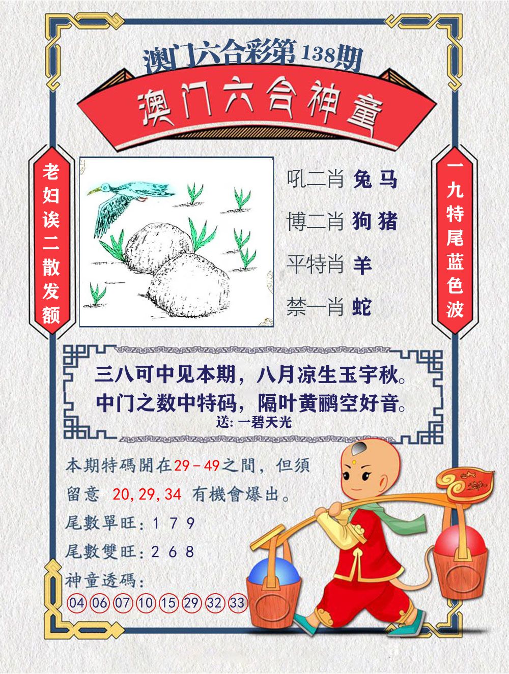 六合神童 第138期