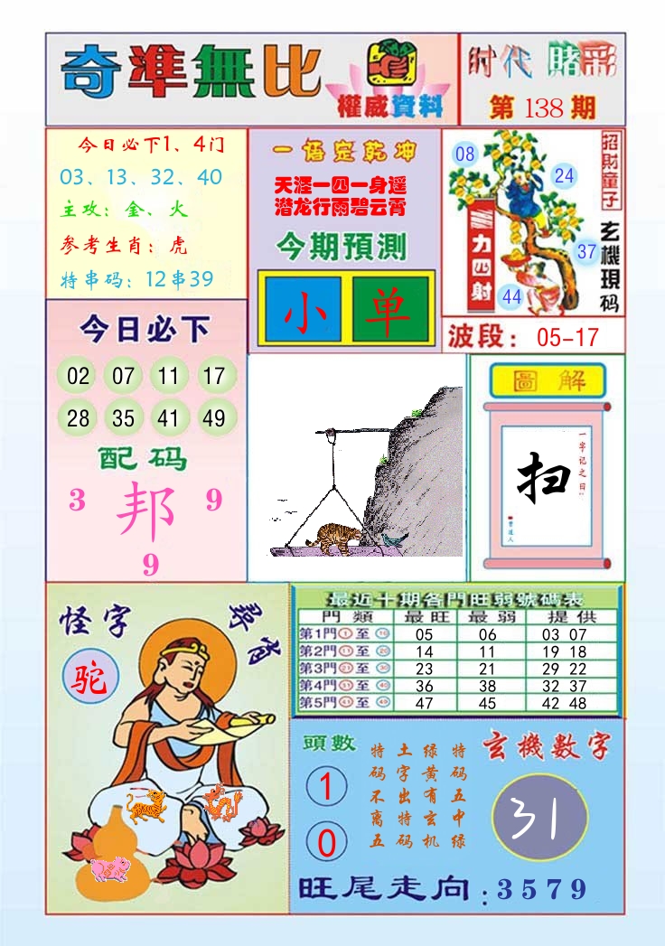 时代赌彩 第139期