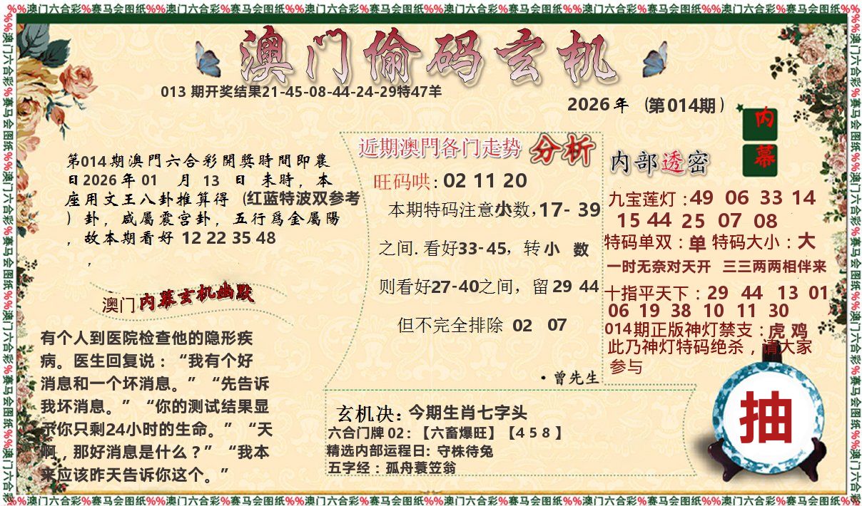 偷码玄机 第14期