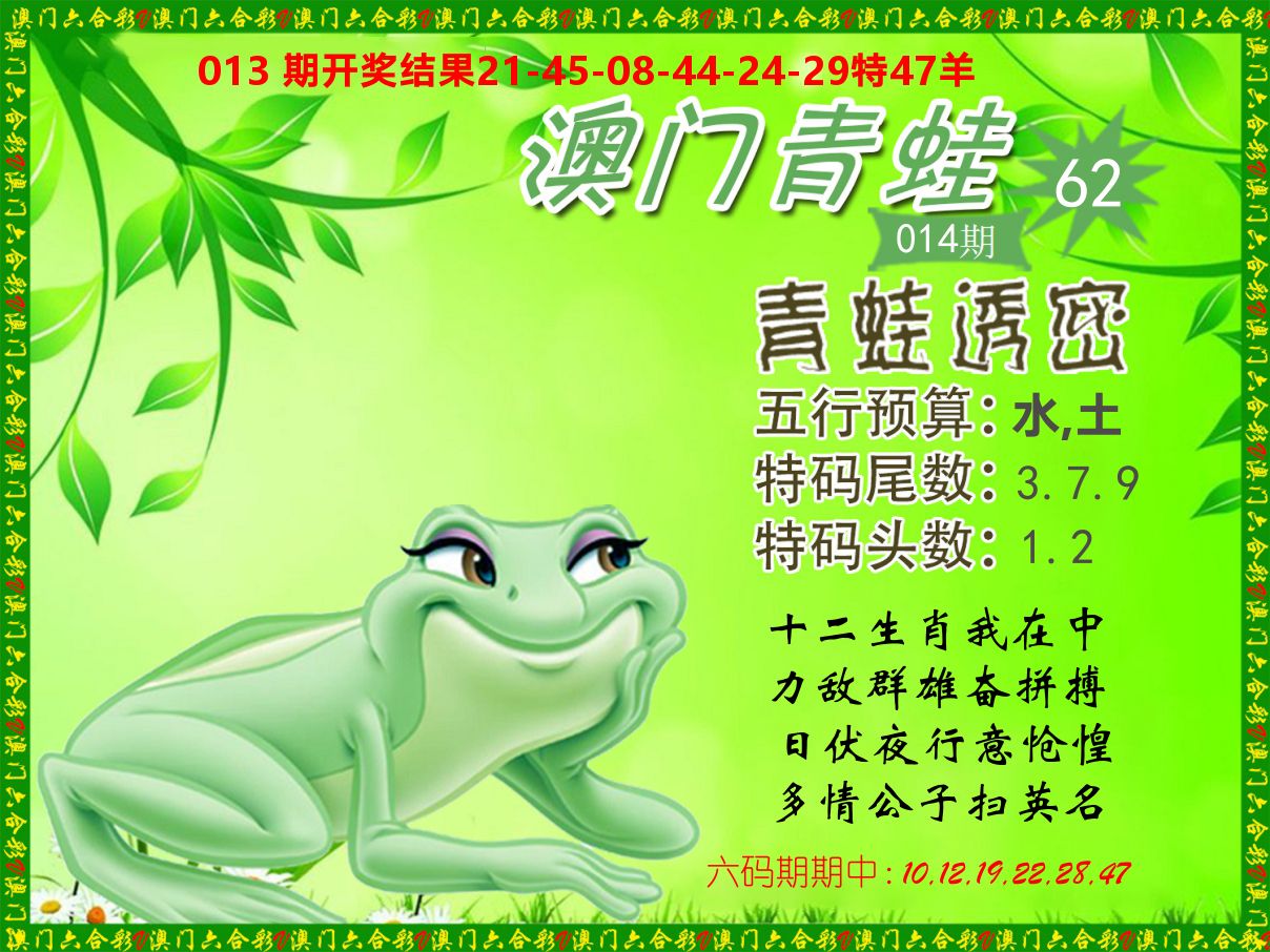 青蛙系列62 第14期