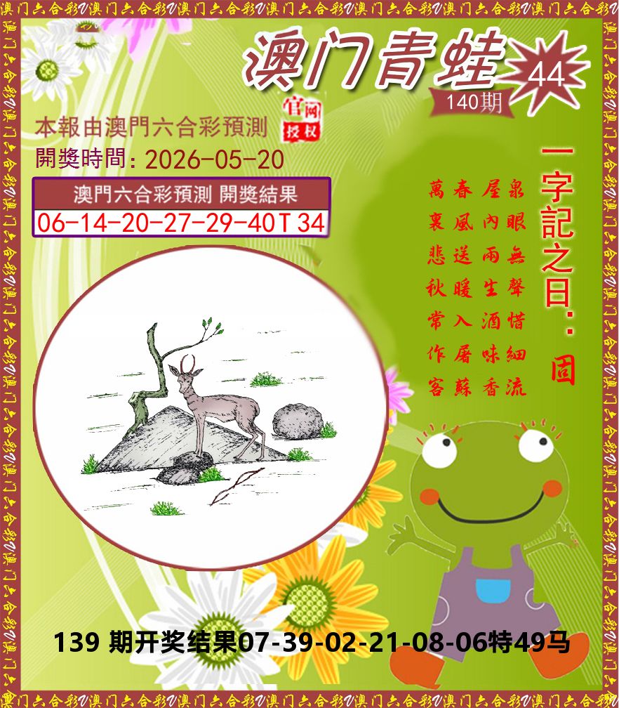 青蛙系列44 第140期