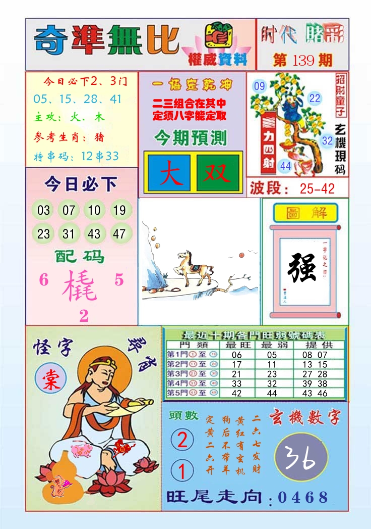 时代赌彩 第140期