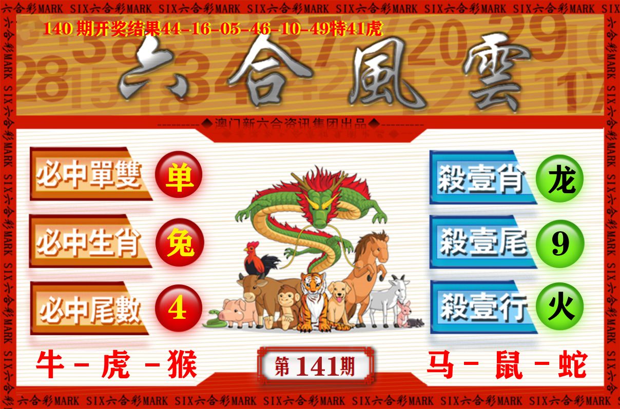 六合风云 第141期