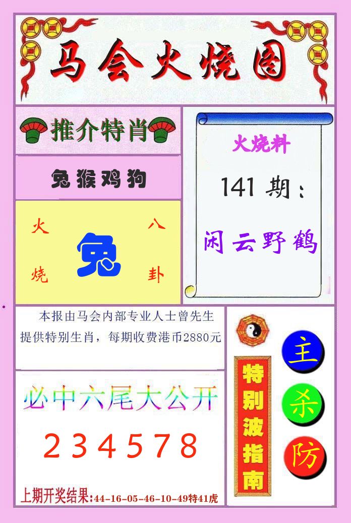马会火烧图 第141期