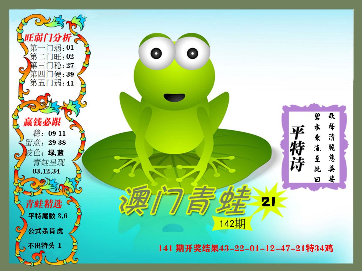 青蛙系列21 第142期