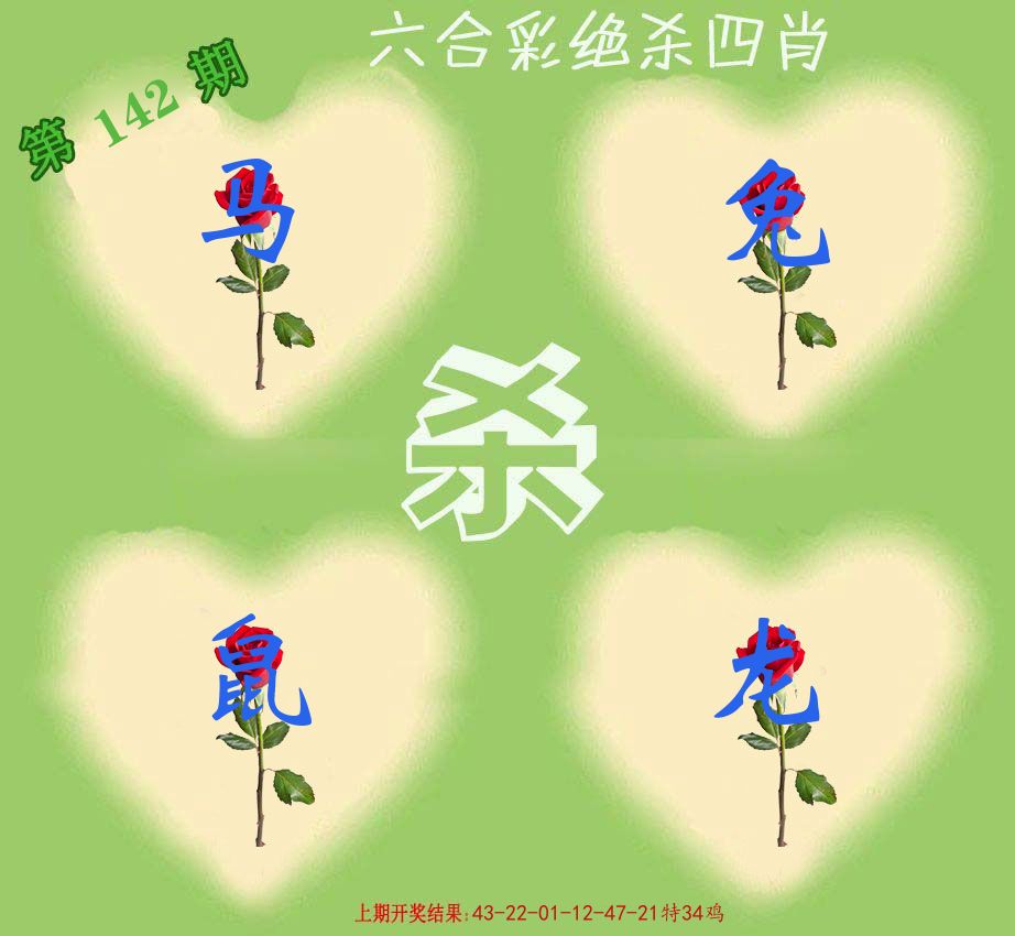 绝杀四肖 第142期
