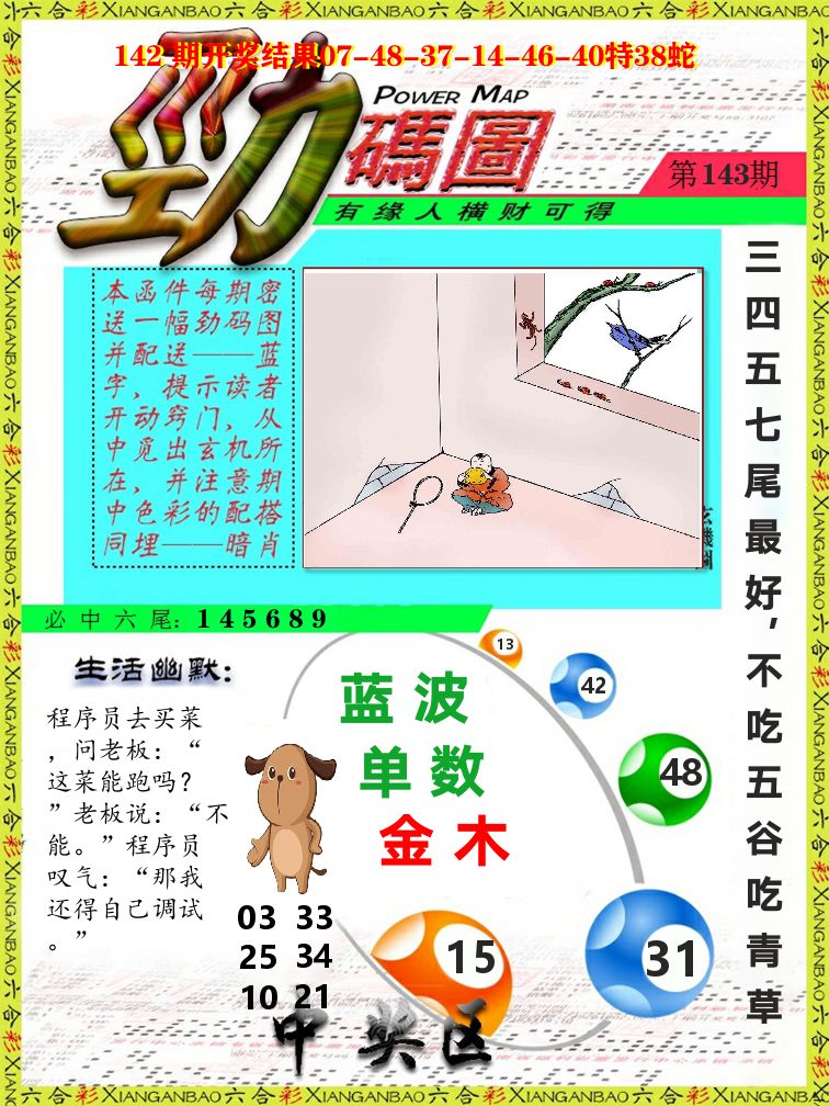 劲码图 第143期