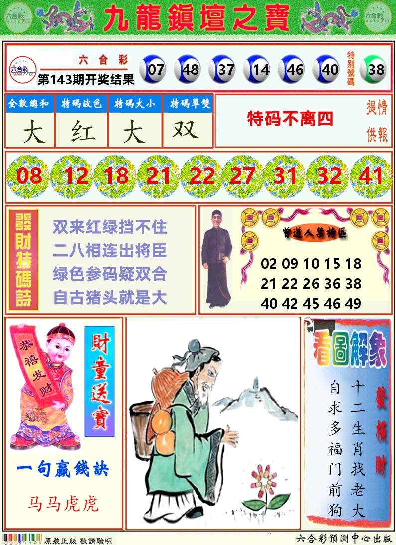 挂牌解特码A 第143期