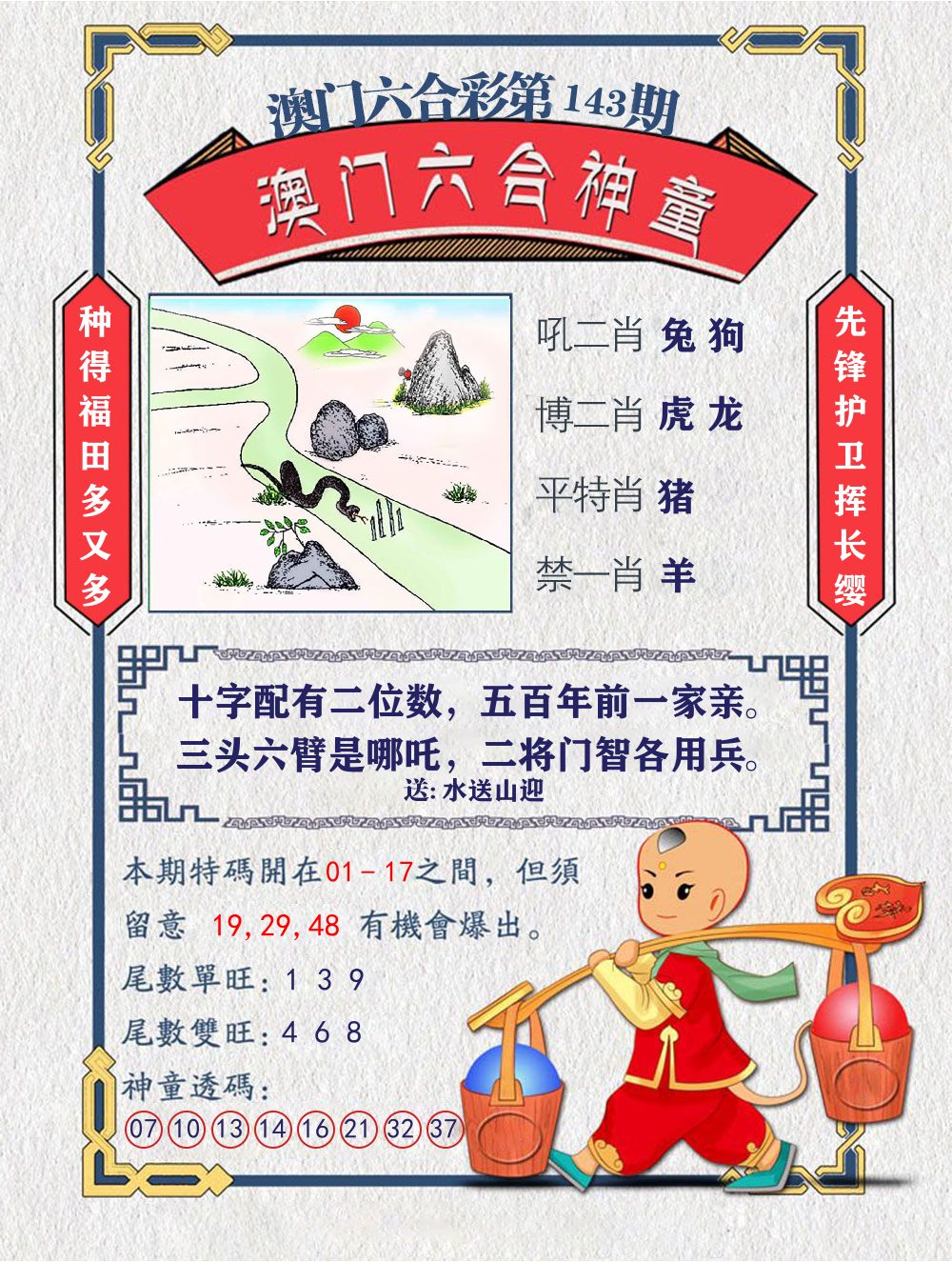 六合神童 第143期