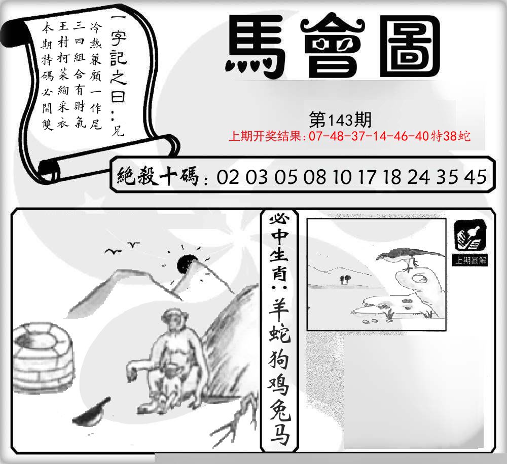 马会图 第143期