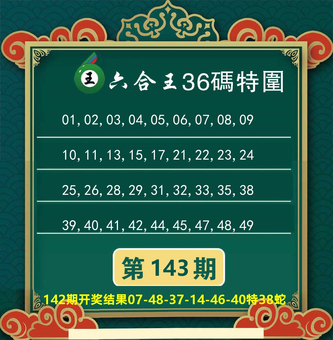 澳门特码王B 第143期