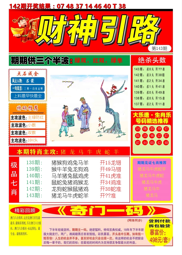 财神引路 第143期