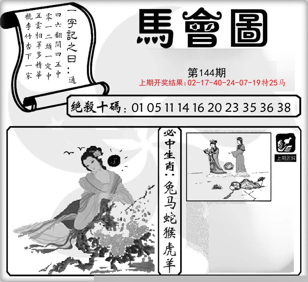 马会图 第144期