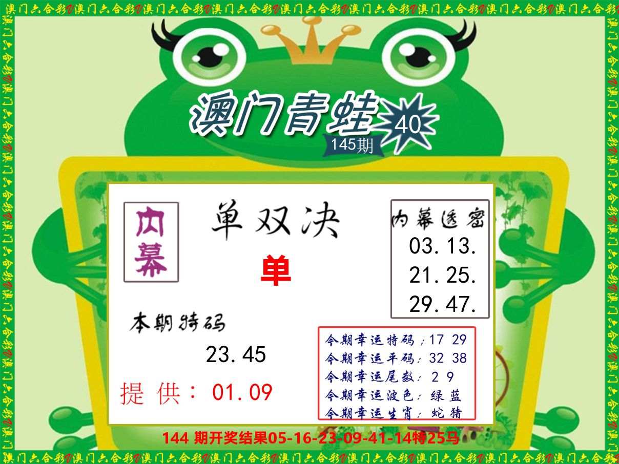 青蛙系列50 第145期