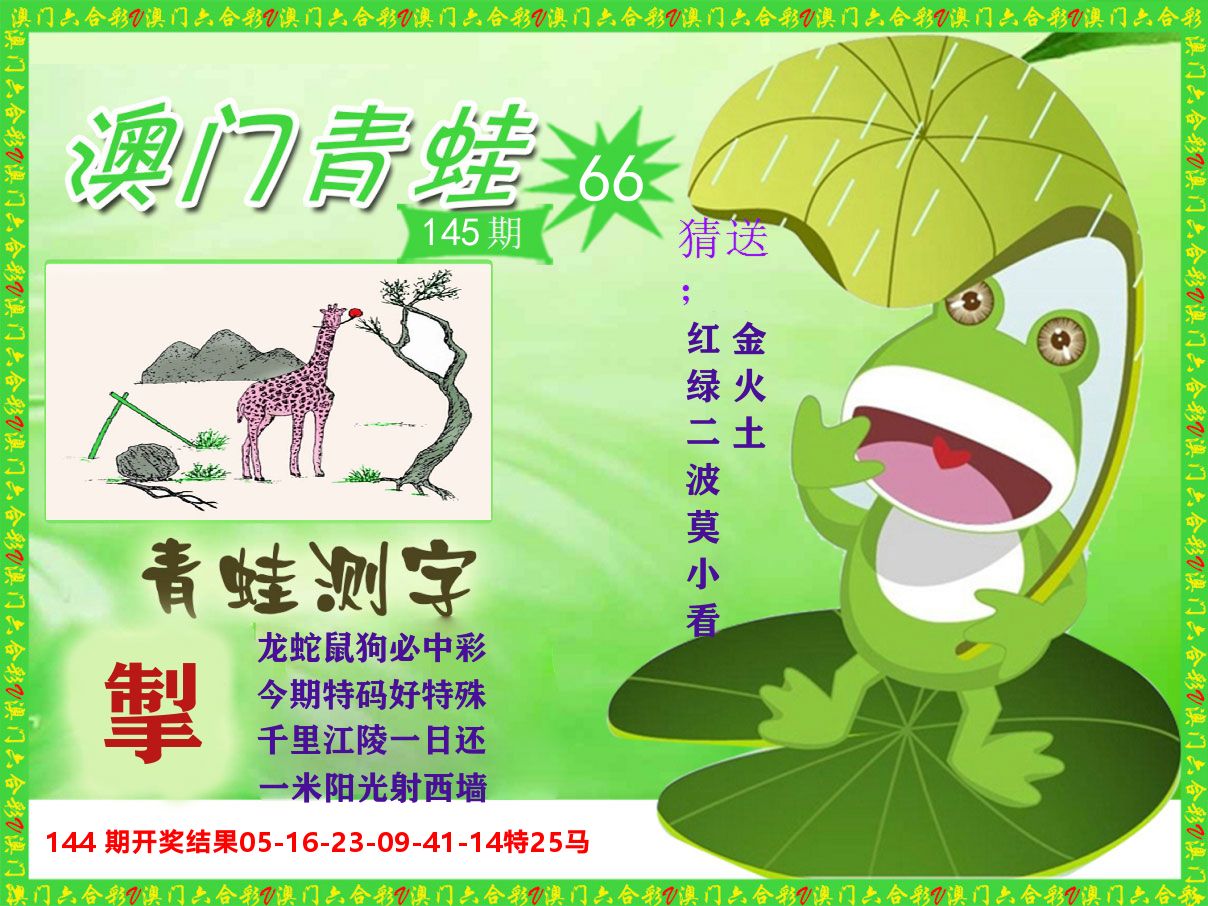 青蛙系列66 第145期