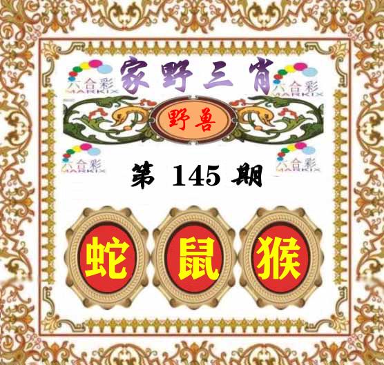 家野三肖 第145期