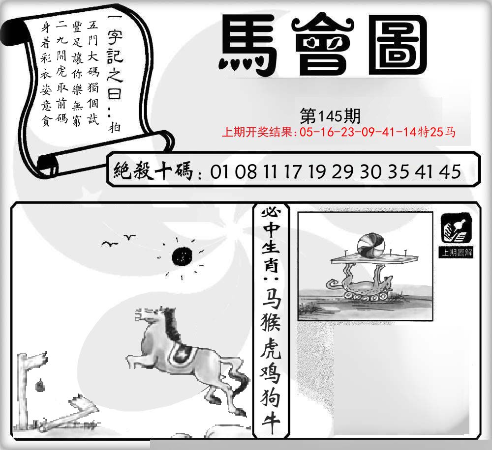 马会图 第145期