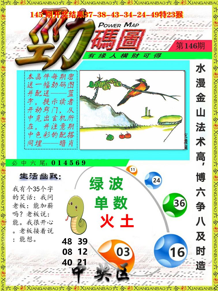 劲码图 第146期