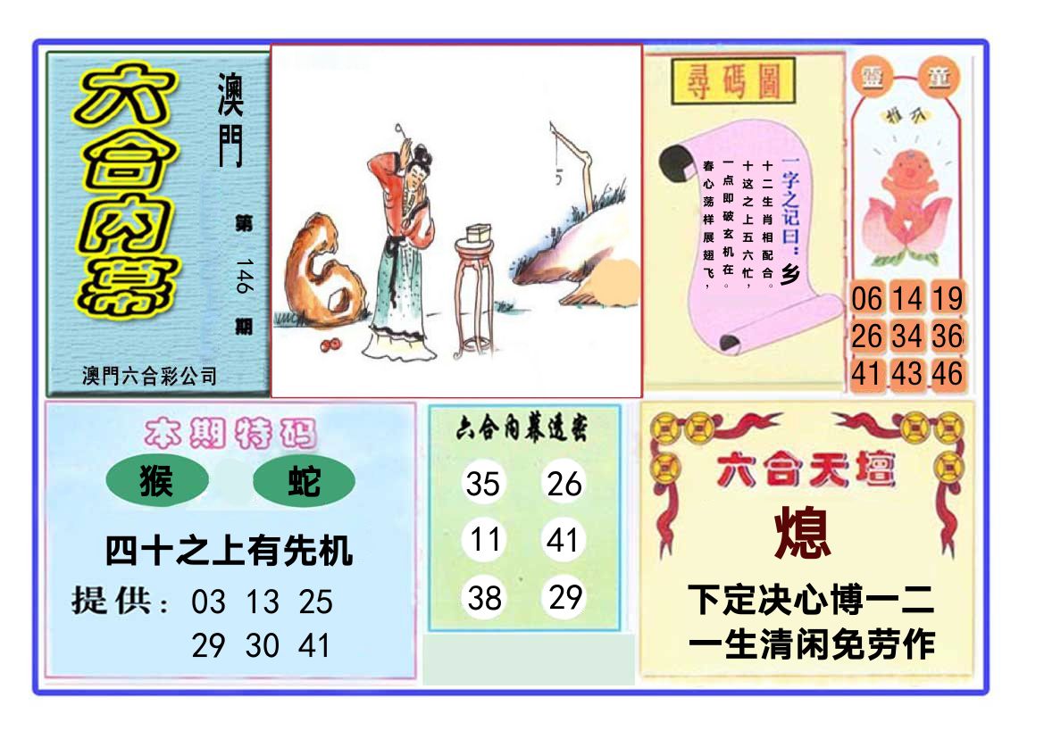 六合内幕 第146期