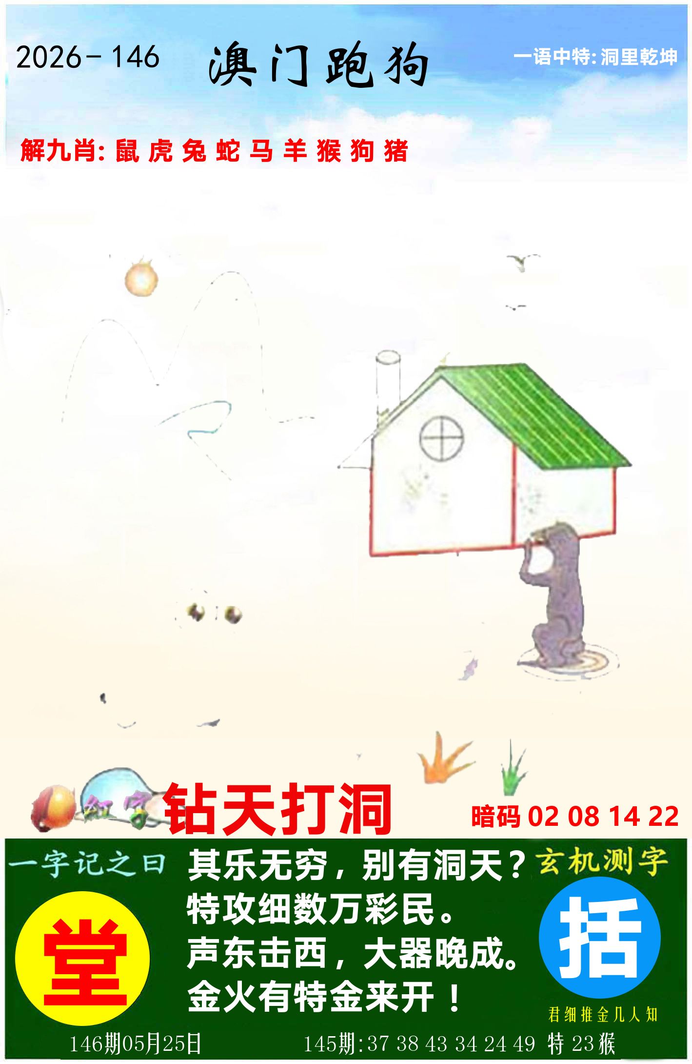 澳门跑狗图 第146期