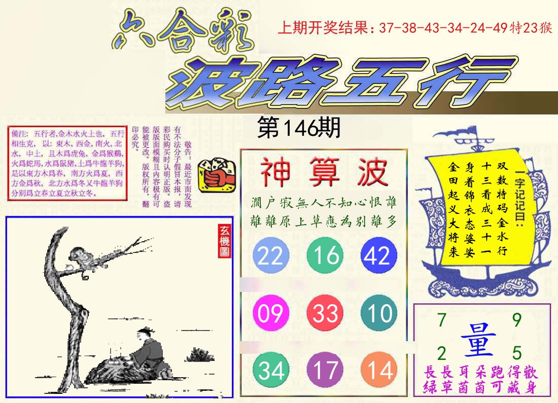 波路五行 第146期