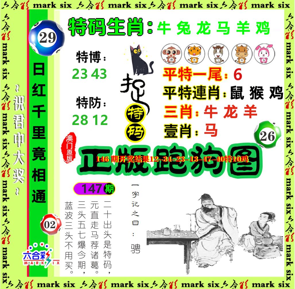 正版跑狗图 第147期
