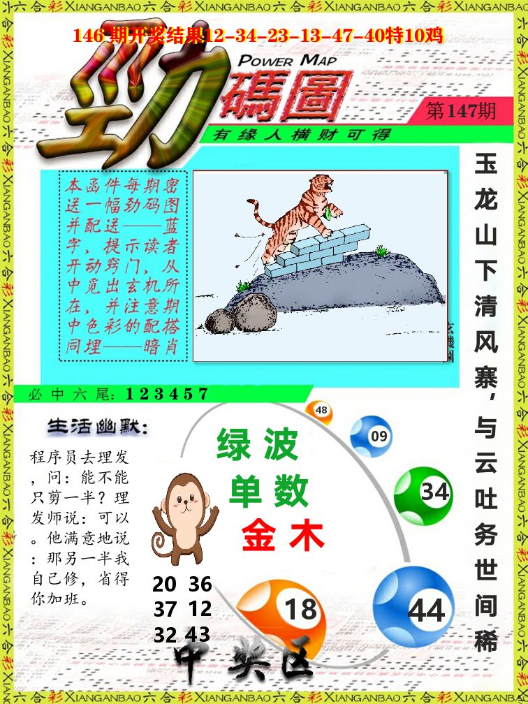 劲码图 第147期