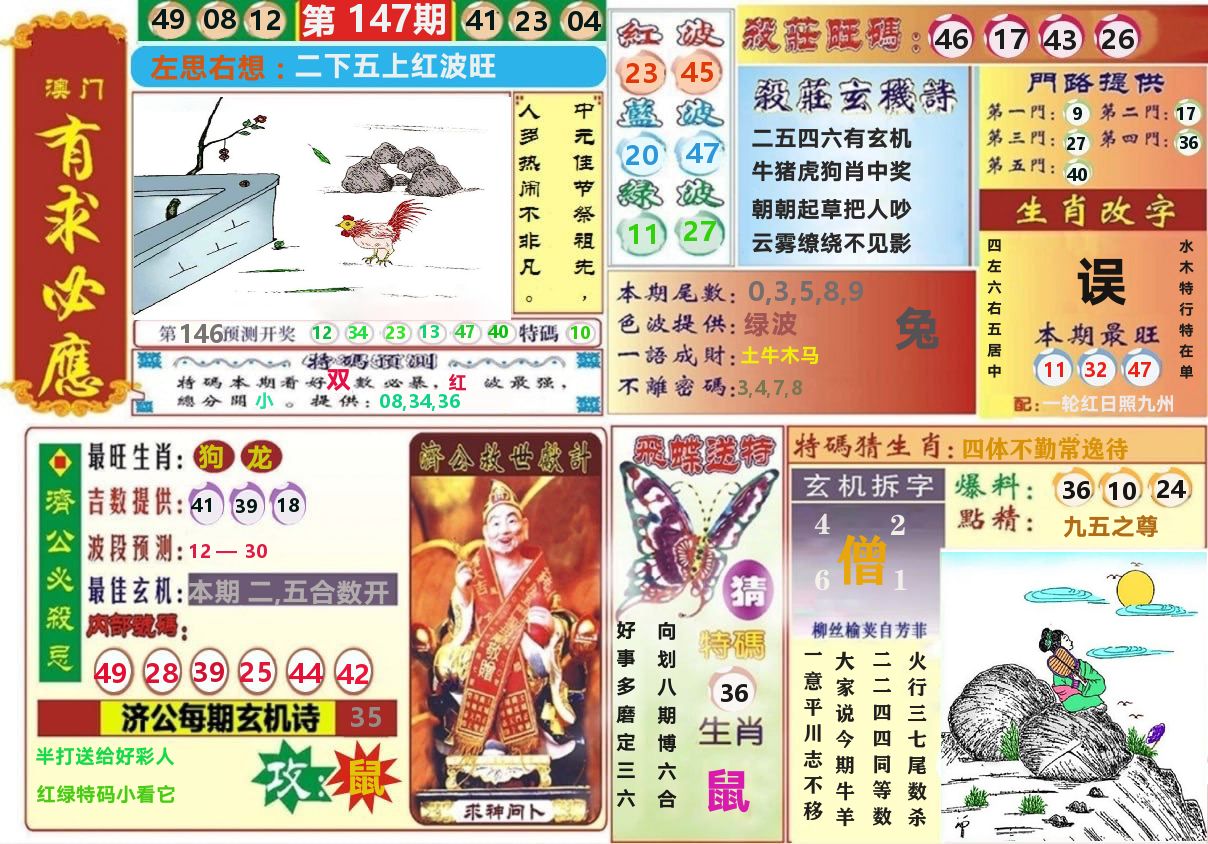 澳门有求必应 第147期