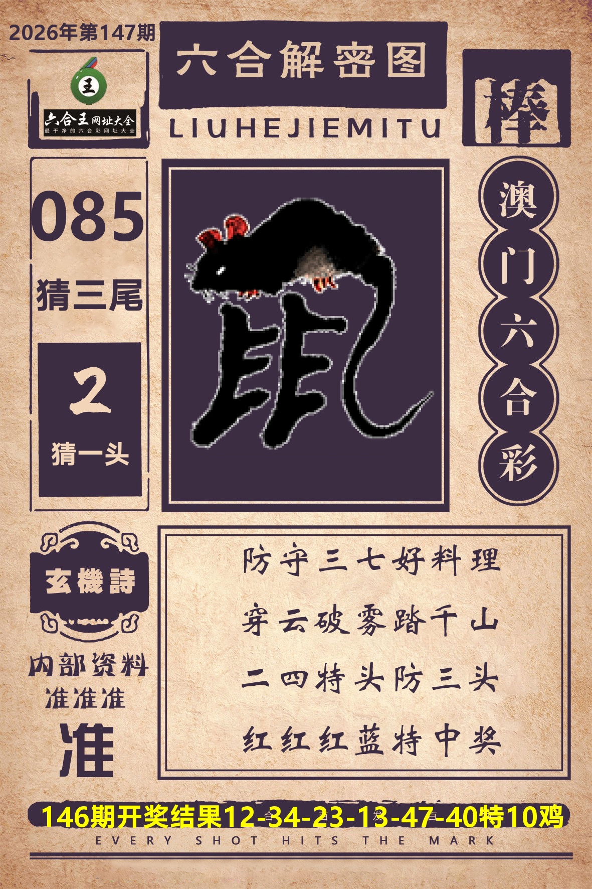 六合王六合解密 第147期