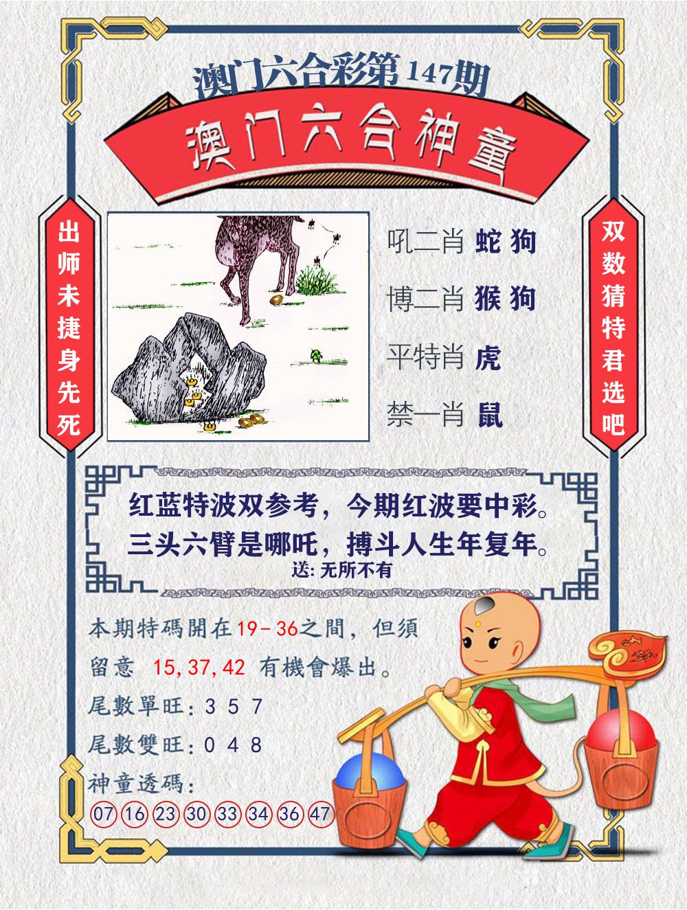 六合神童 第147期