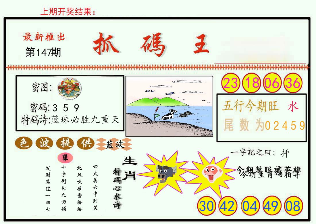 最新抓码王 第147期