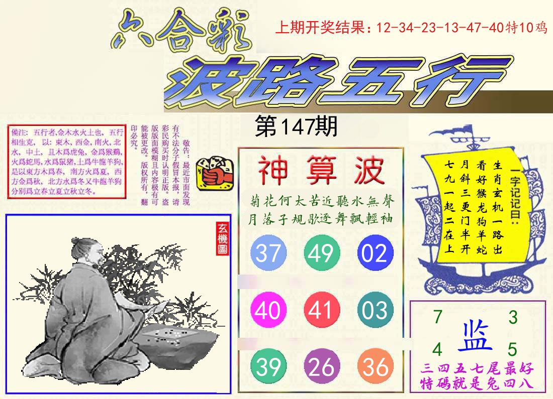 波路五行 第147期