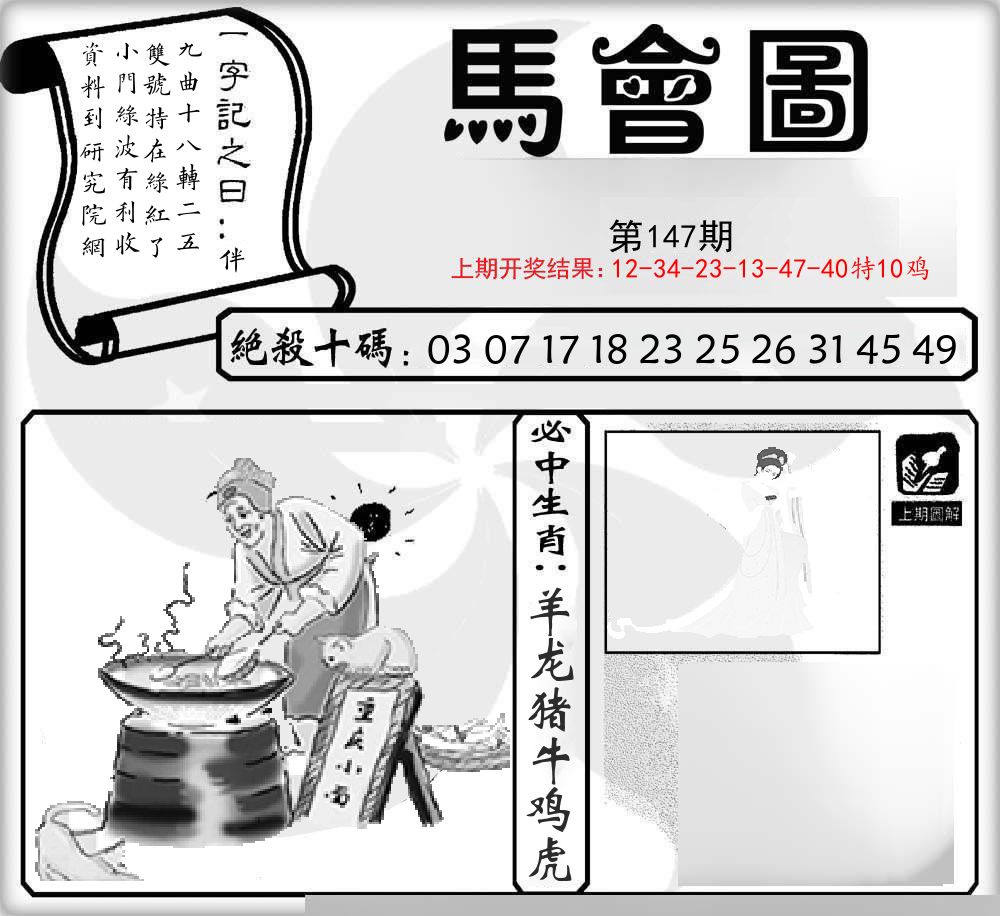 马会图 第147期